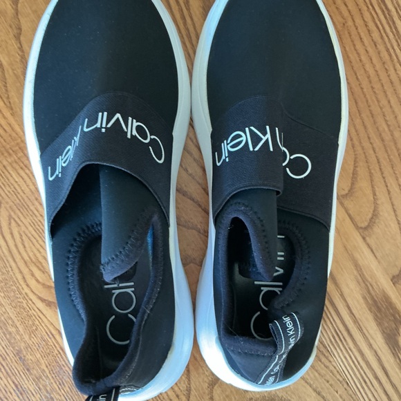 Calvin Klein Black Slip-On Athletic Shoes - Picture 4 of 6